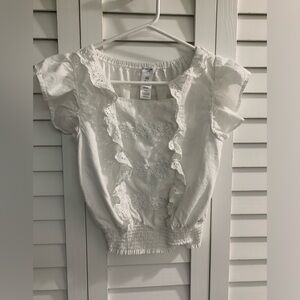 Bebe Girls White Top Size XL (16)